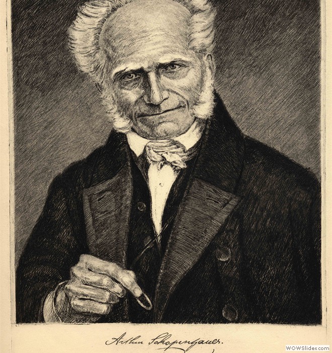 Schopenhauer, gravure par Rudolf Gebhardt, 1930